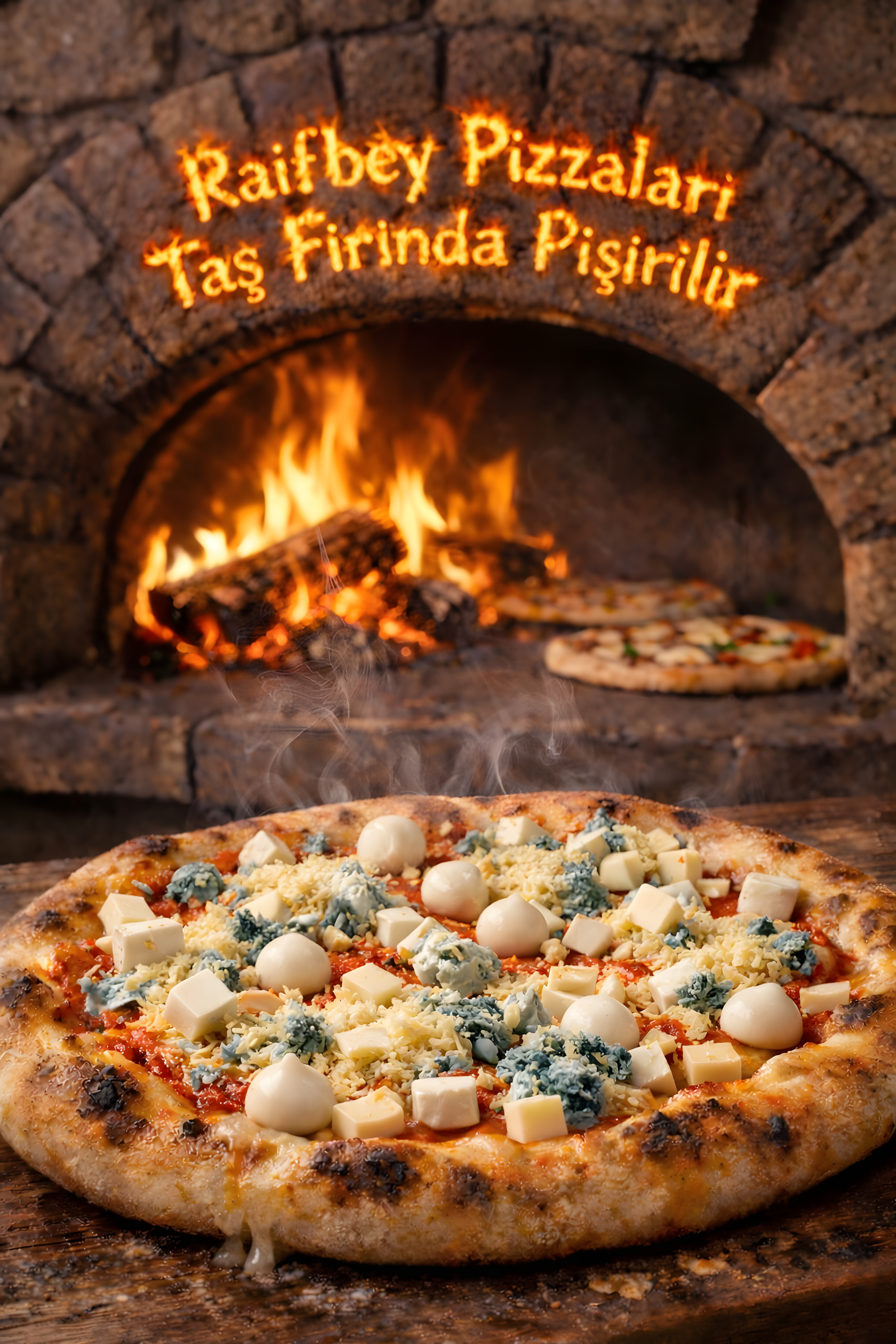 4 Peynirli Pizza (Taş Fırında Pişirilir)