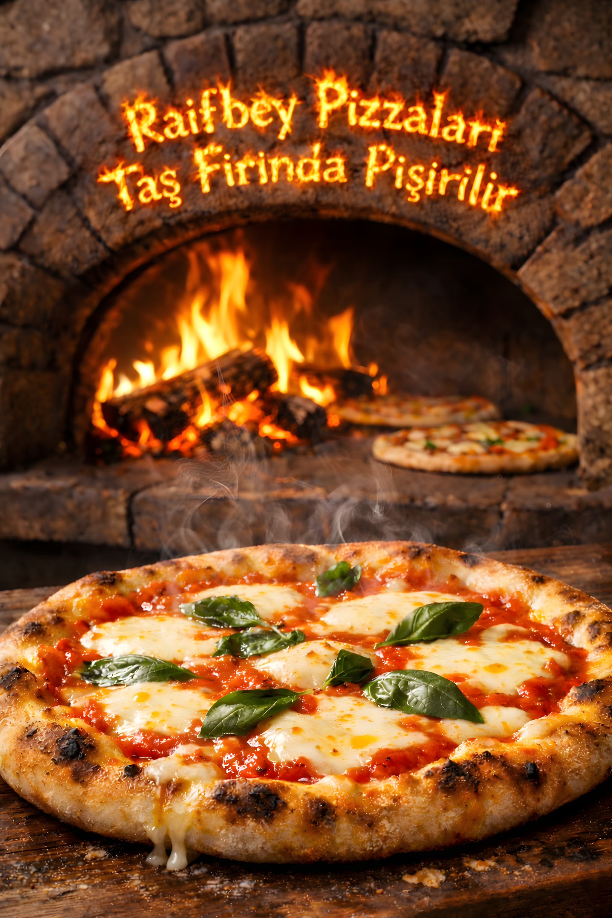Pizza Margarita (Taş Fırında Pişirilir)
